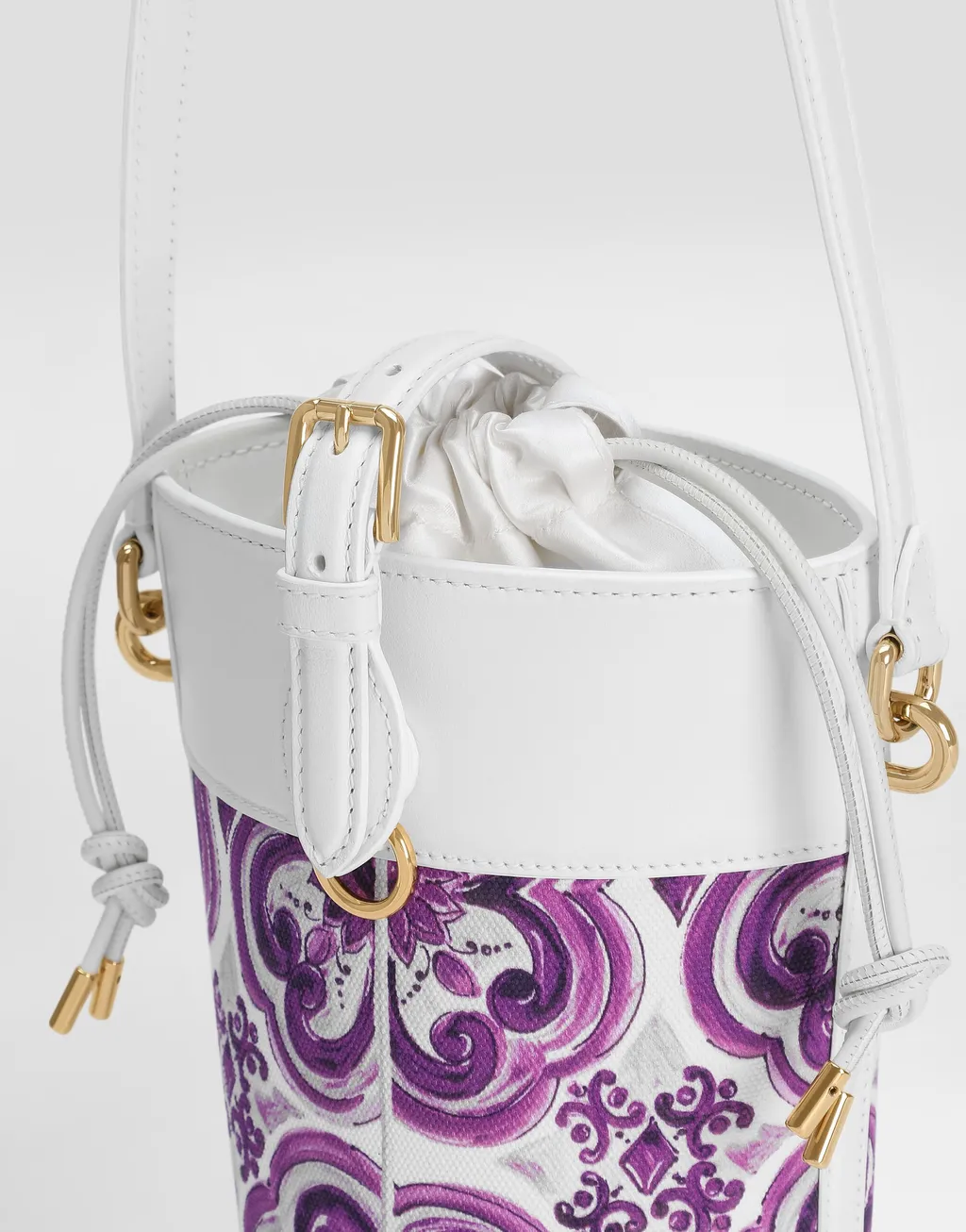 Floral-Print Bucket Bag