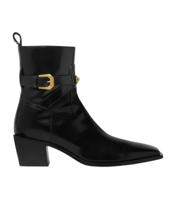 Versace Angelo Block-Heeled Chelsea Boots