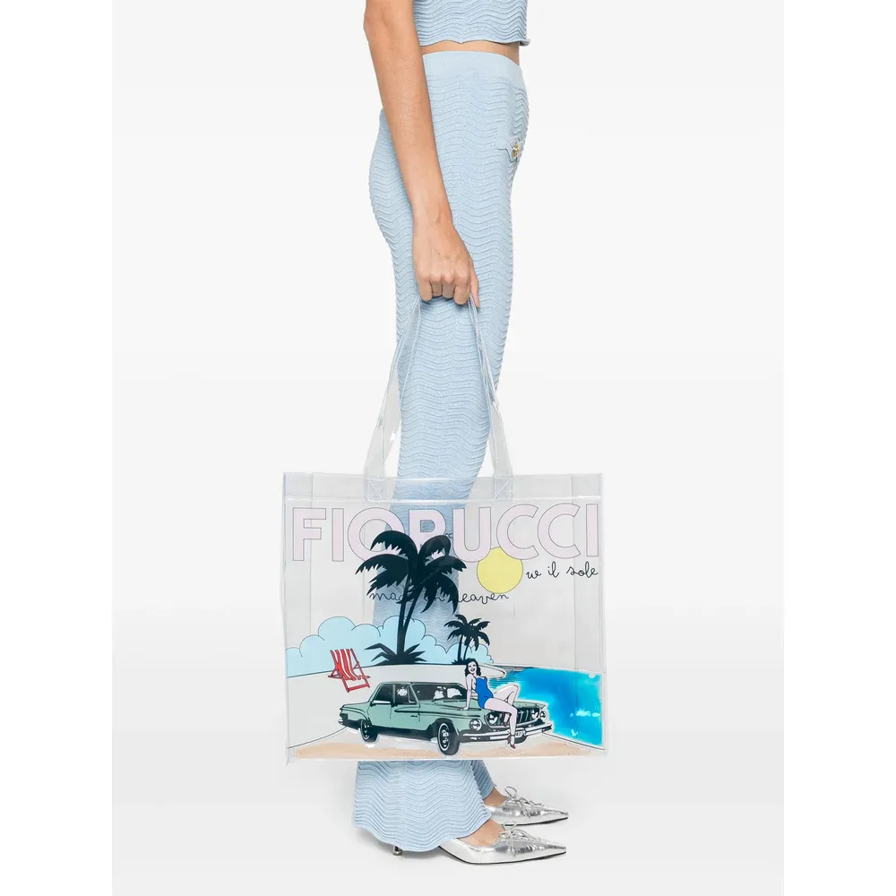 Logo Print Tote Bag