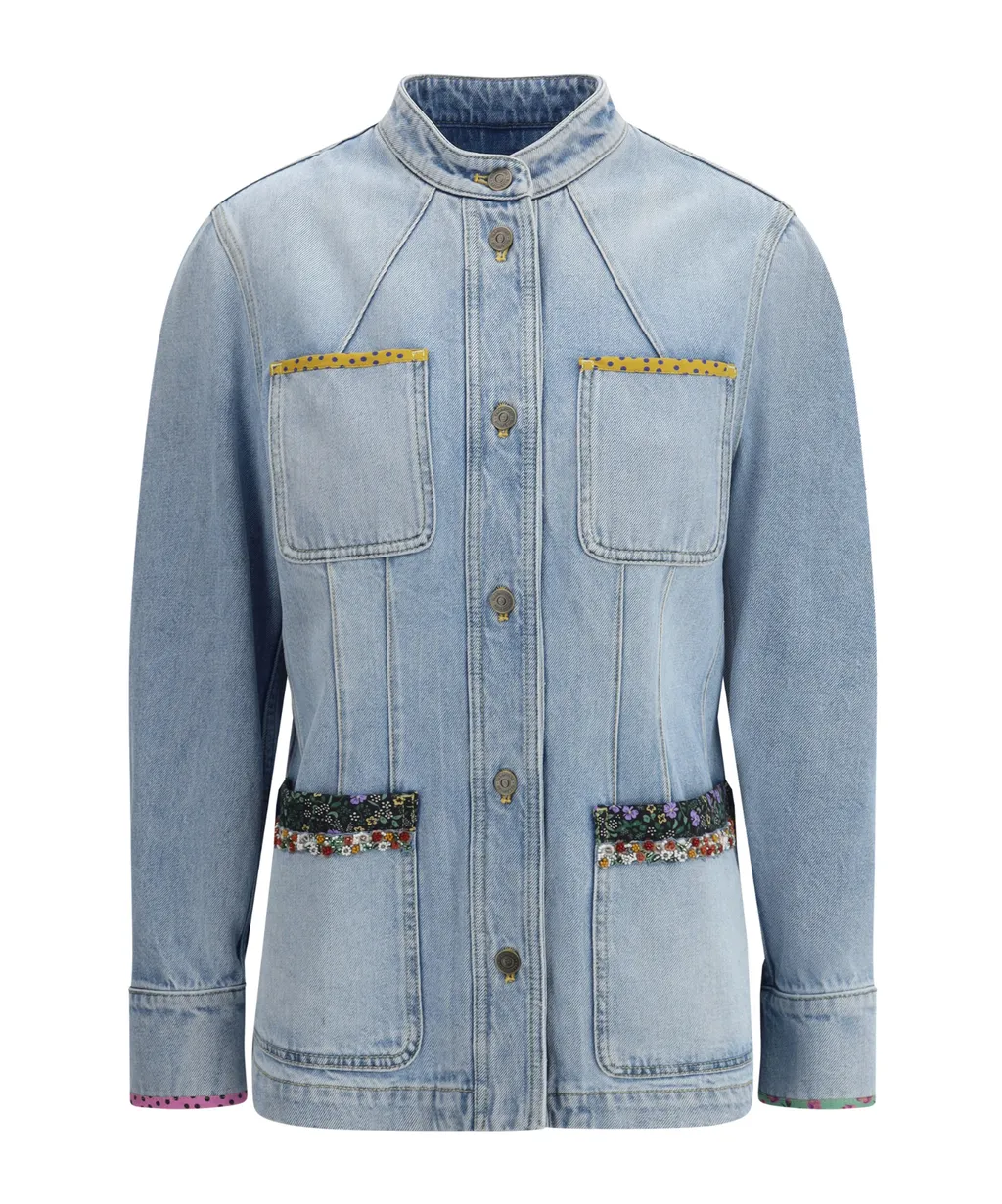 Embroidered Denim Jacket