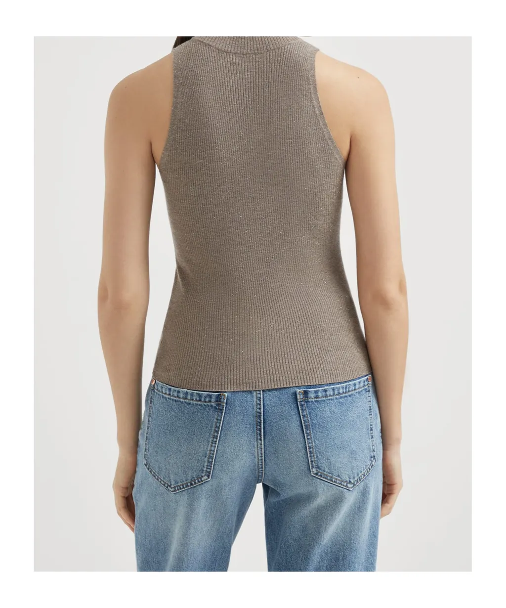 Brunello Cucinelli Sparkling Turtleneck Knitted Top