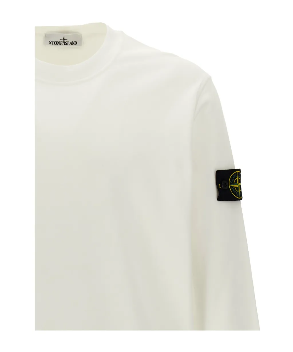 Stone Island Logo Patch Crewneck Sweatshirt