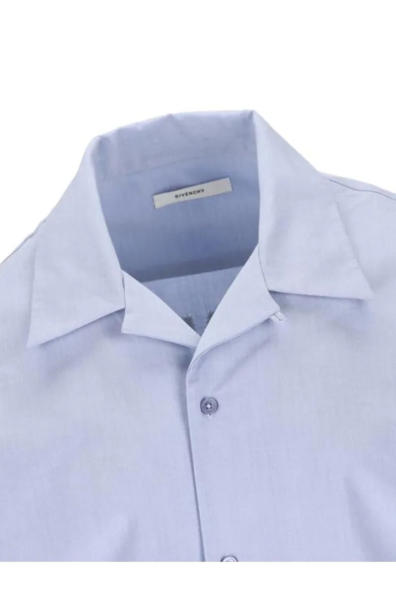 Givenchy Paris Logo Zigzag Stitching Short-Sleeved Shirt