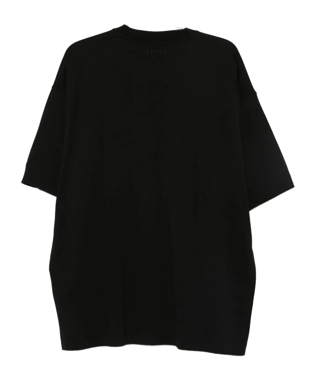 Vetements Logo Embroidered Crewneck T-Shirt