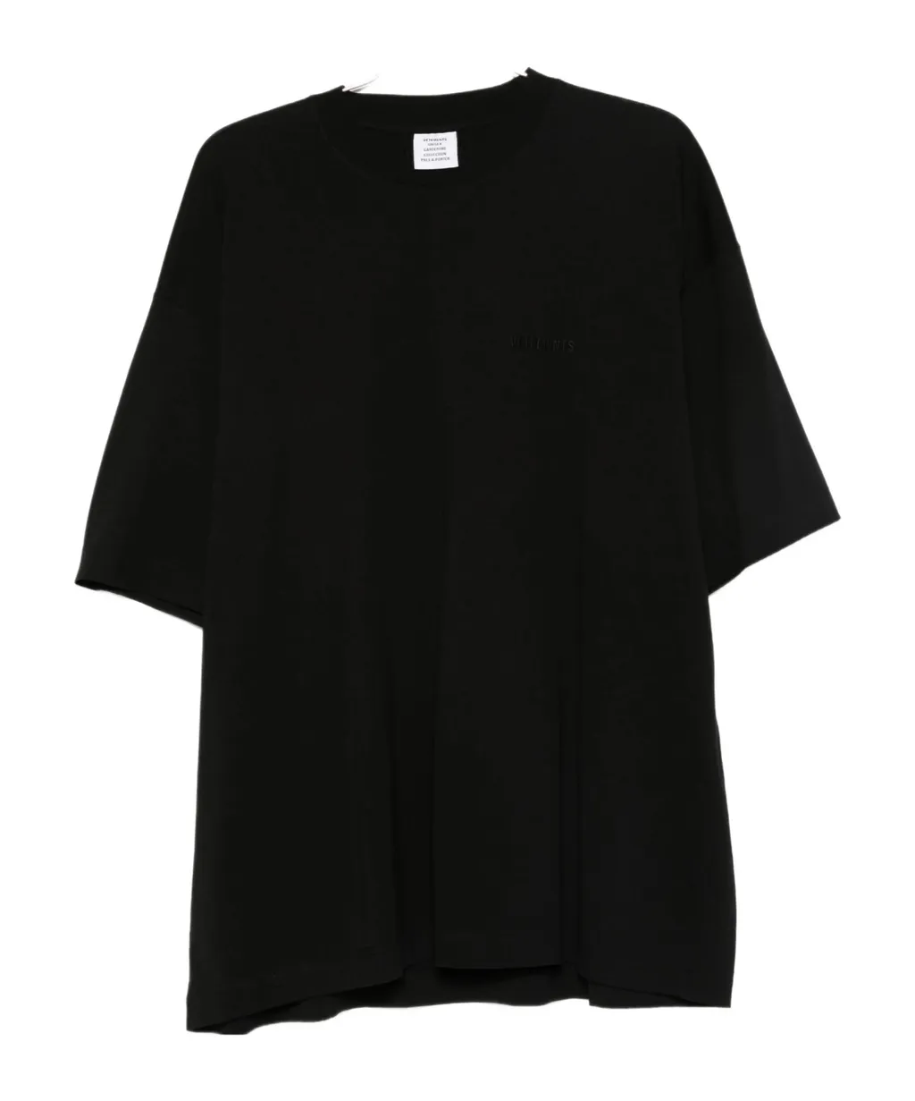 Vetements Logo Embroidered Crewneck T-Shirt