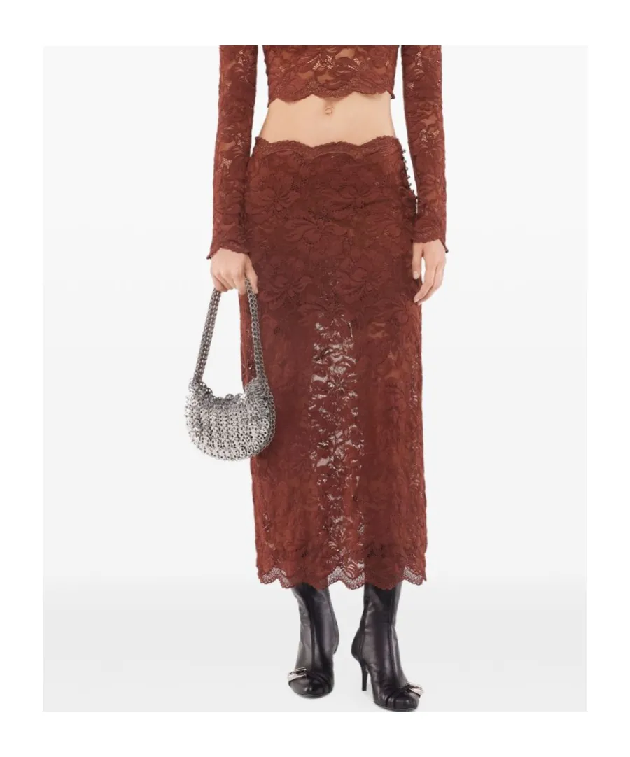 Rabanne Lace Midi Skirt