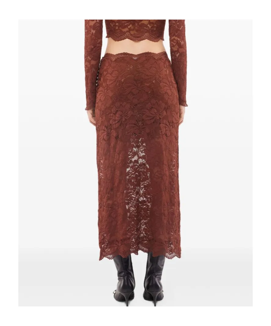 Rabanne Lace Midi Skirt