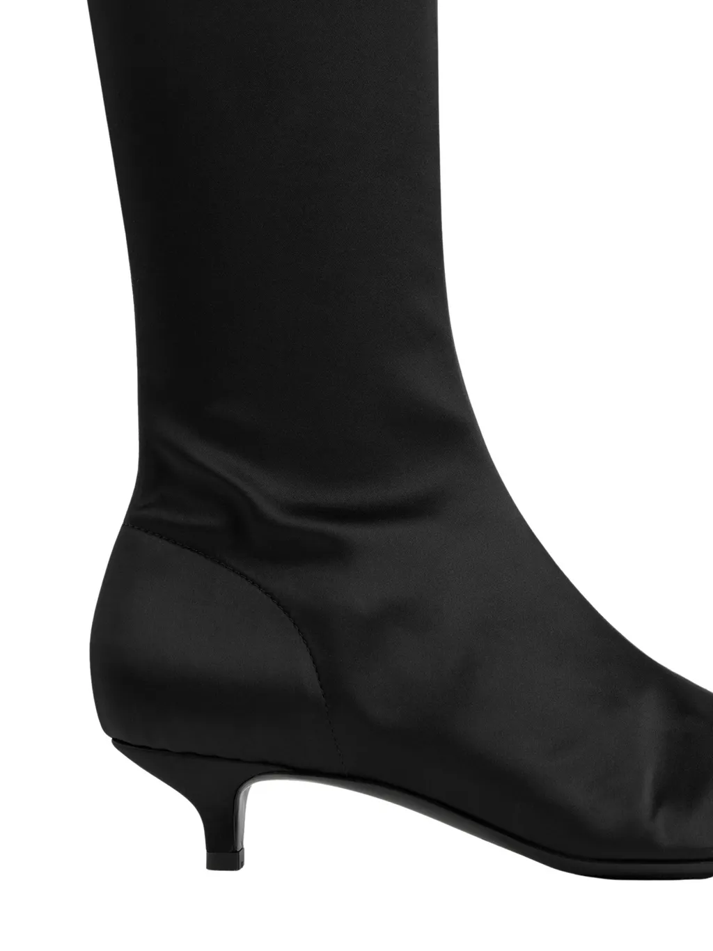 40Mm Satin Knee-High Boots
