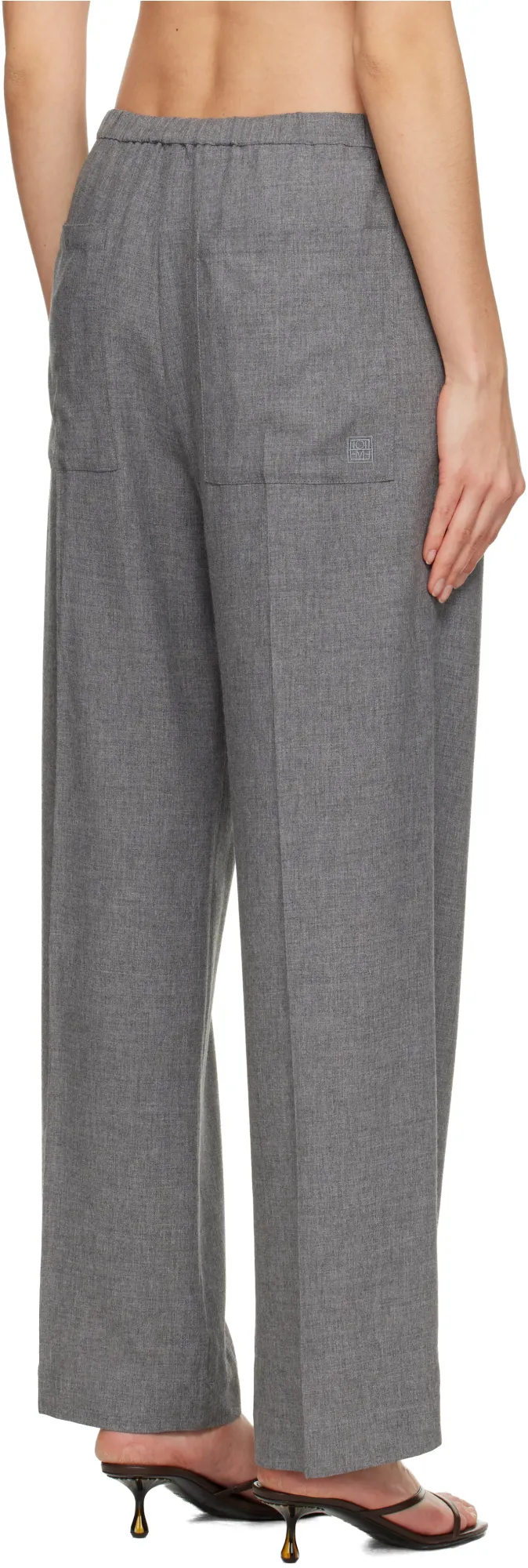 Drawstring Wool Trousers