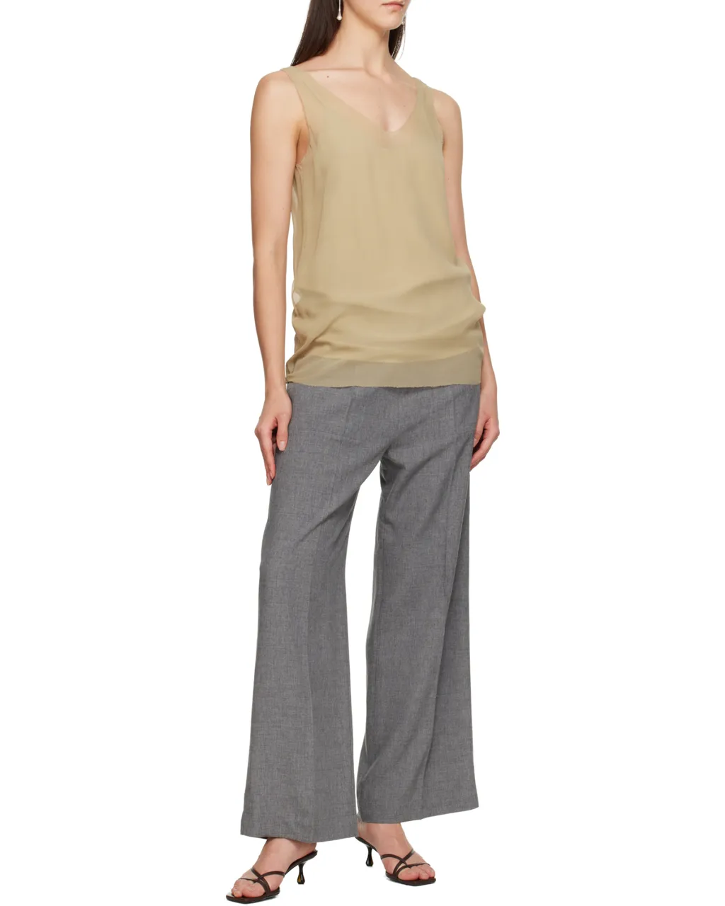 Drawstring Wool Trousers