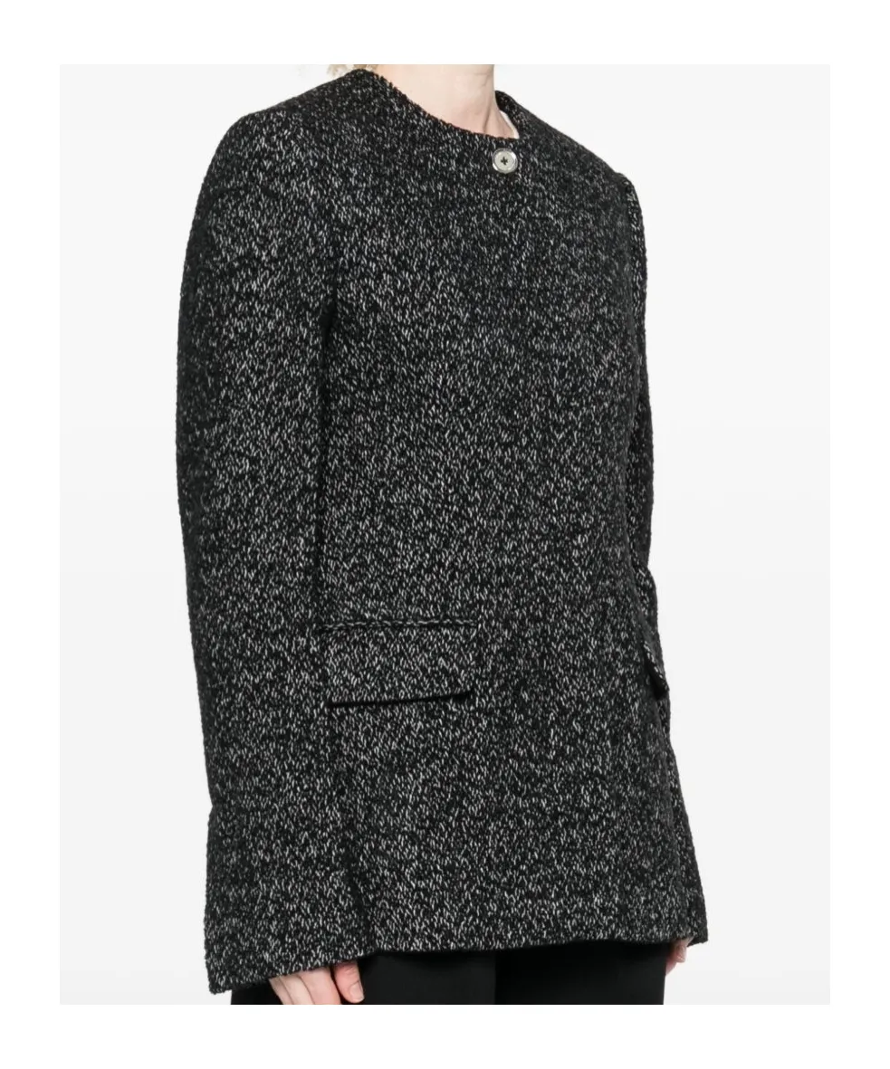 Crew Neck Long Sleeve Casual Jacket