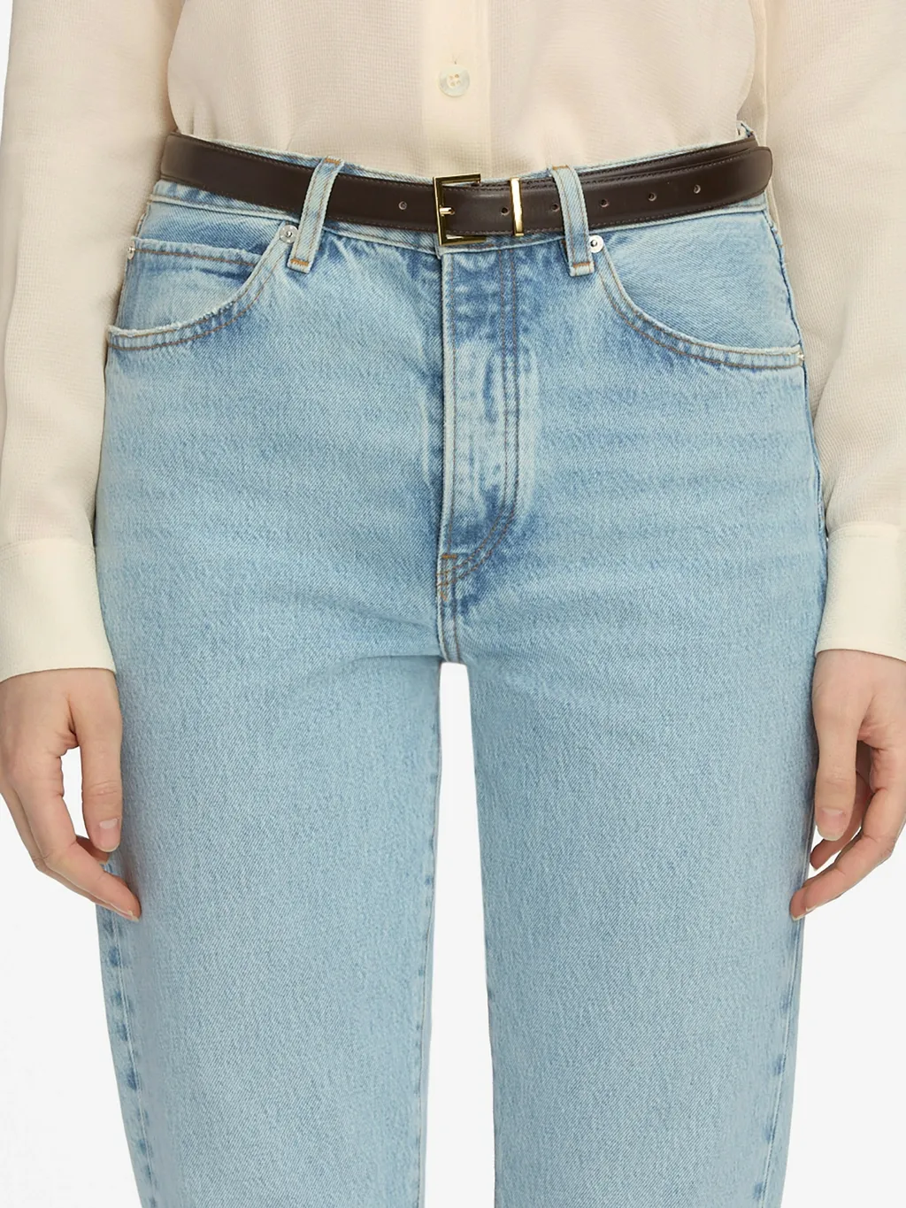 High Waist Straight Jeans