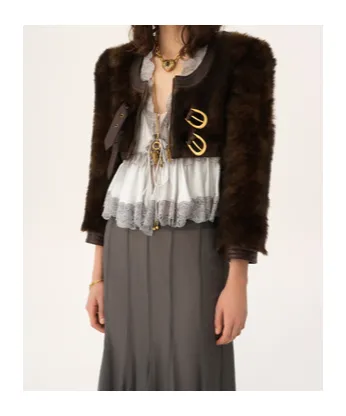 Chlo Cropped Spencer Leather Jacket