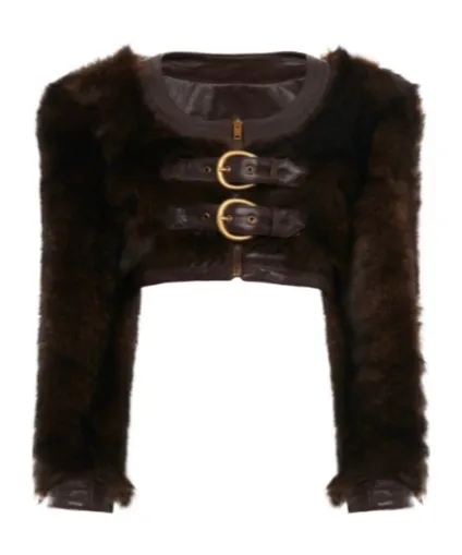 Chlo Cropped Spencer Leather Jacket