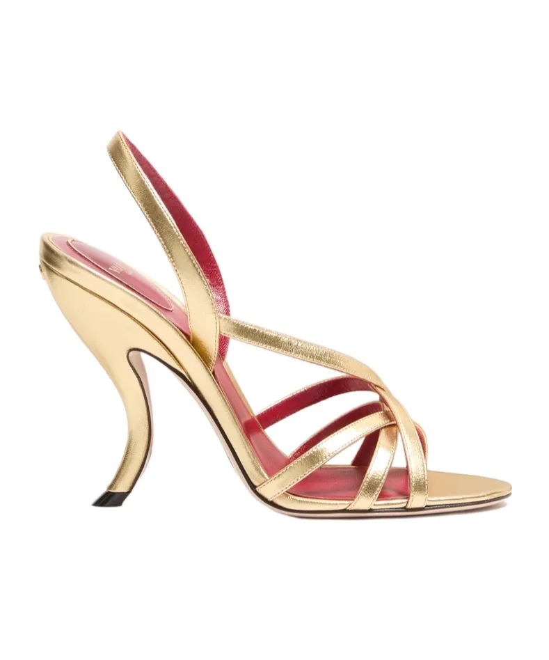 Valentino	Fetishique Cross-Strap Open Toe Sandals