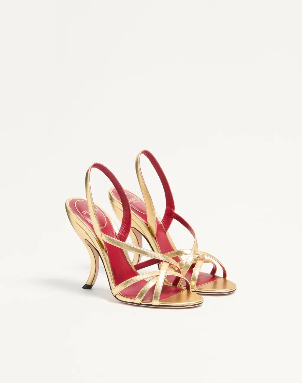 Valentino	Fetishique Cross-Strap Open Toe Sandals