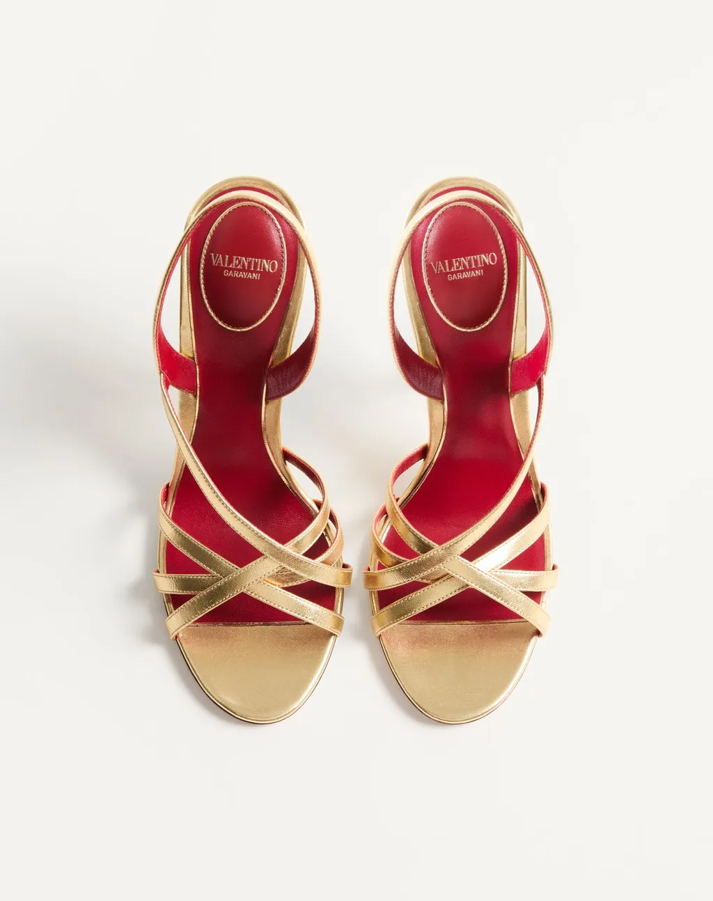 Valentino	Fetishique Cross-Strap Open Toe Sandals