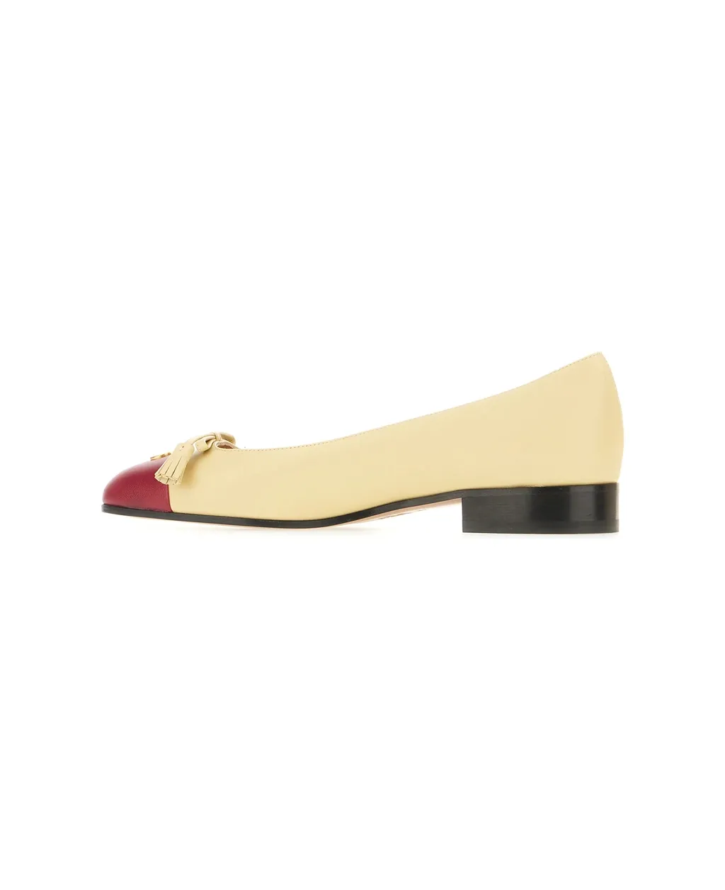 Valentino Vlogo Signature Tassel Embellished Slip-On Ballet Flats