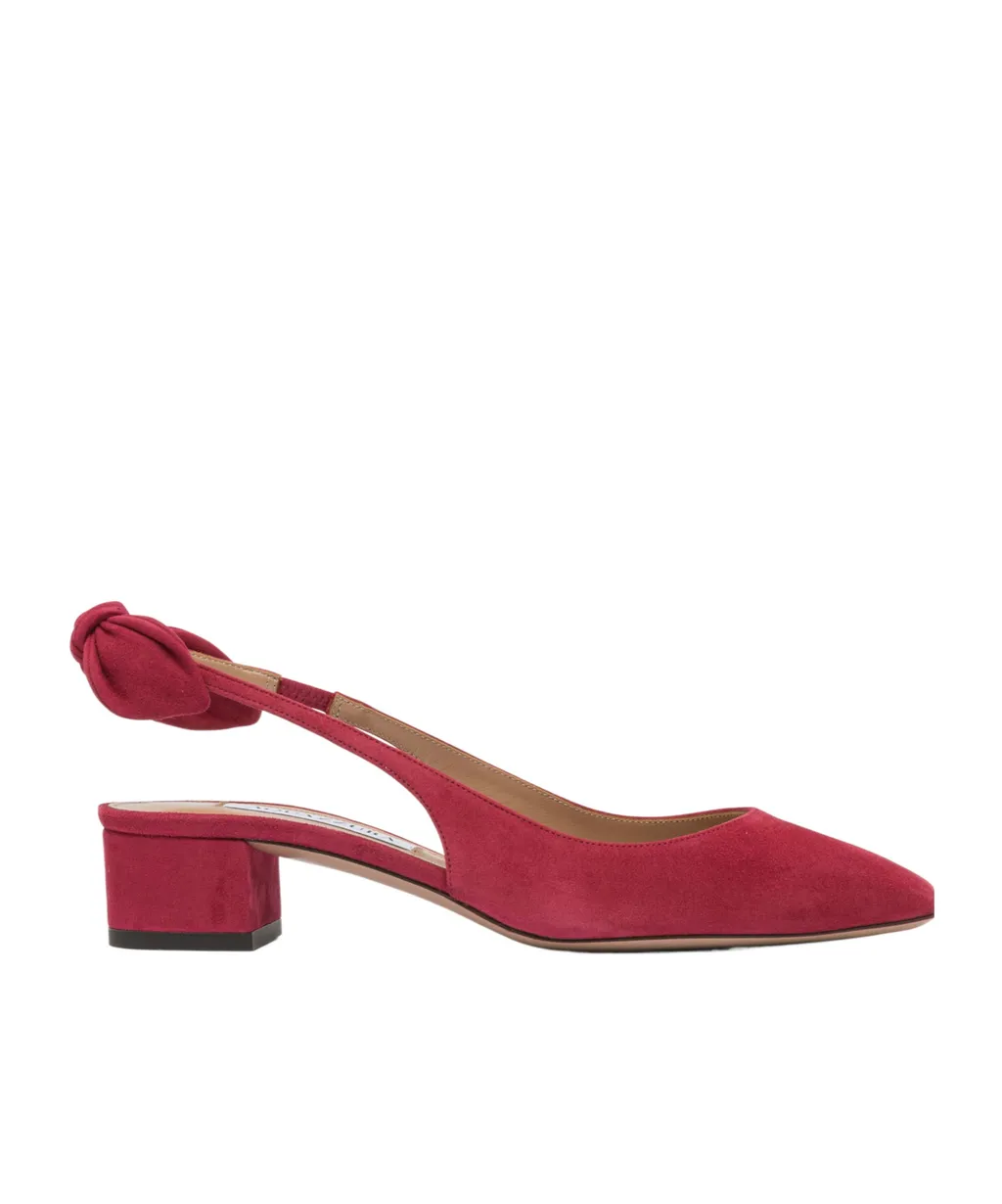 Aquazzura Bow-Tie Slingback Pumps
