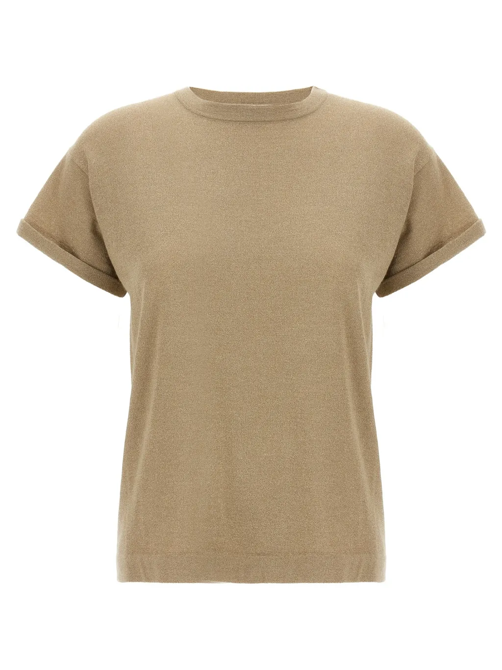 Brunello Cucinelli Short-Sleeved Crewneck Knitted T-Shirt