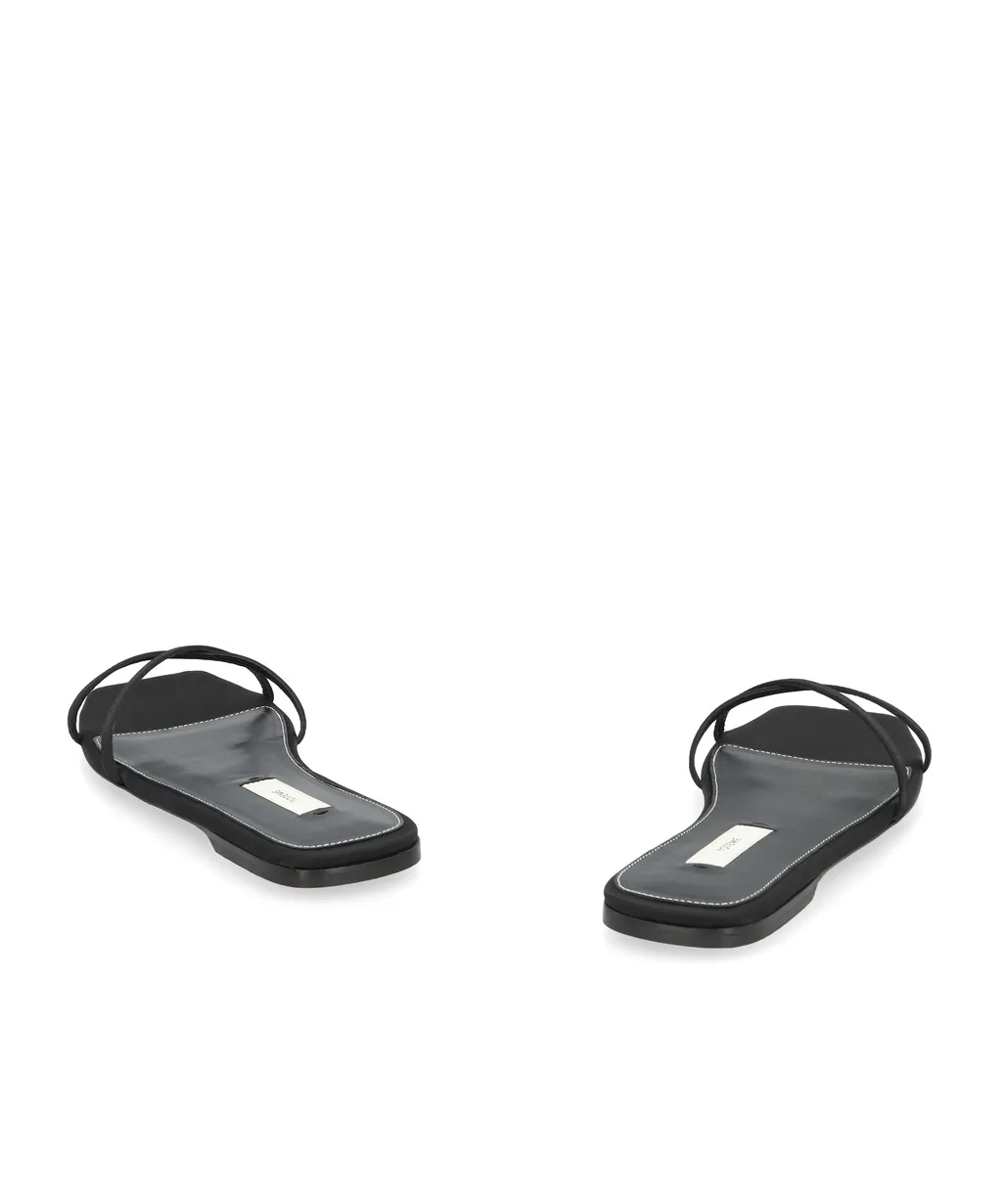 TotÊMe Satin Open-Toe Slides