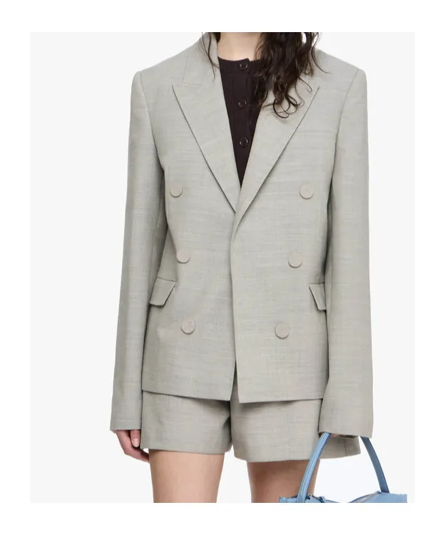 Double-Breasted Wool Blazer
