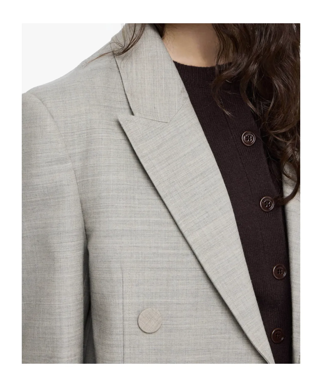 Double-Breasted Wool Blazer