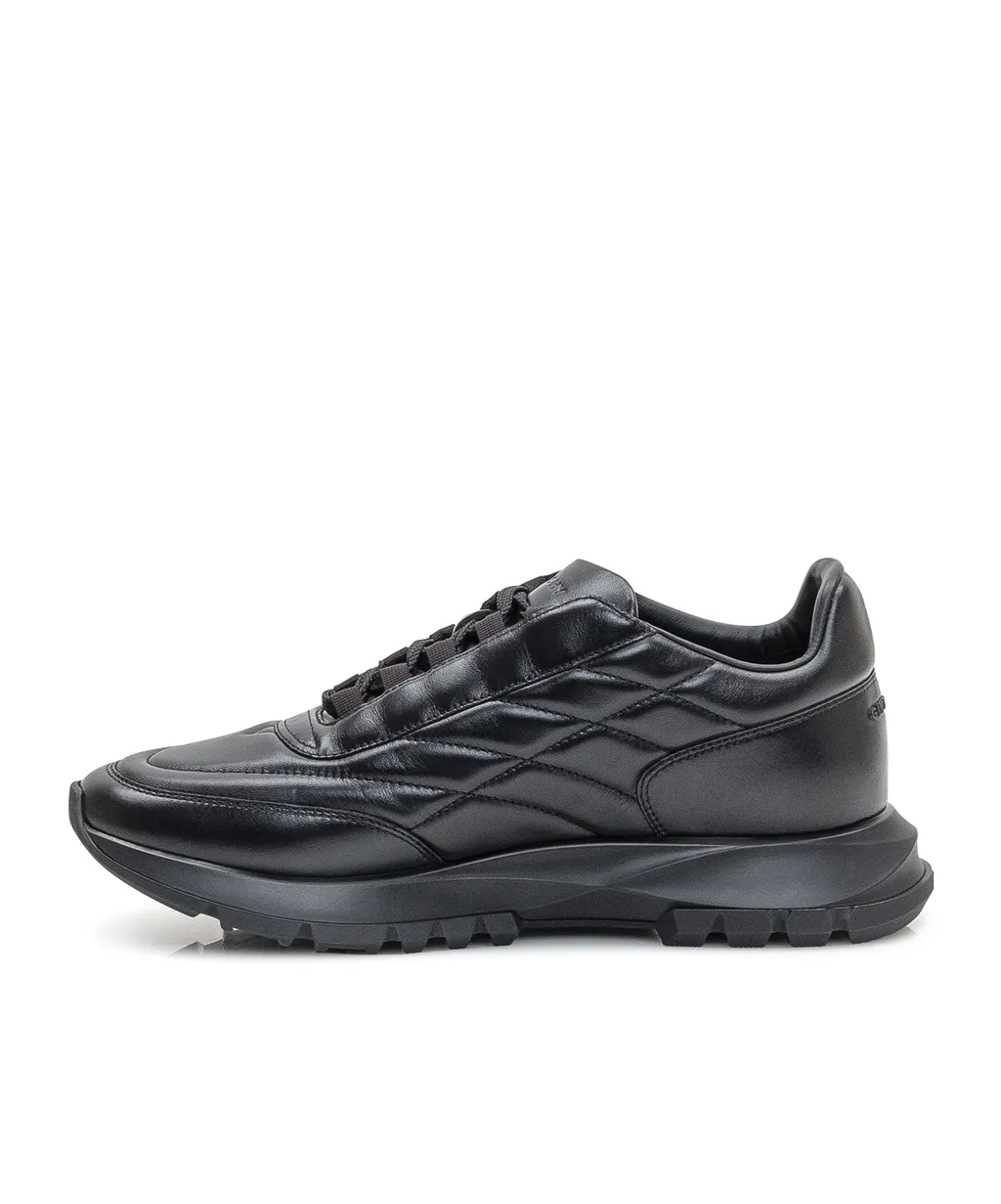 Trainers Sneakers In Shiny Padded Leather