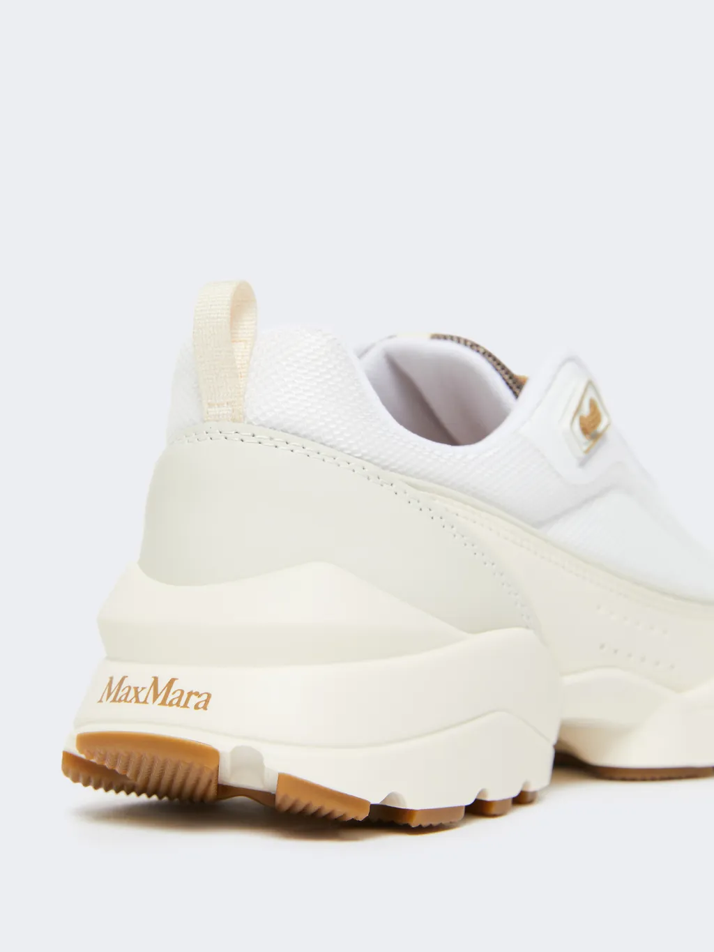 Running Shoes In Technical Fabric And Leather