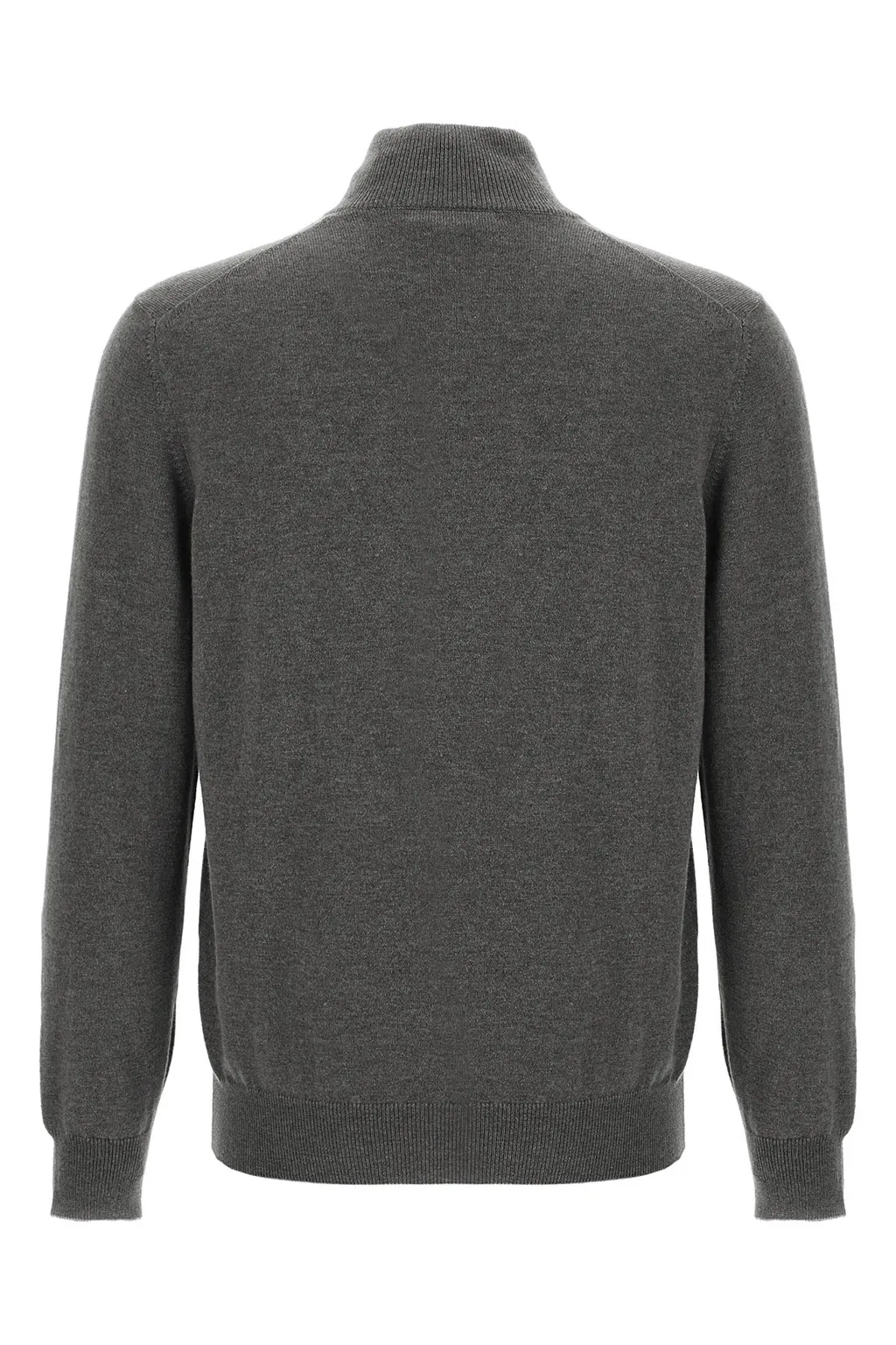Brunello Cucinelli Funnel-Neck Knitted Polo Shirt