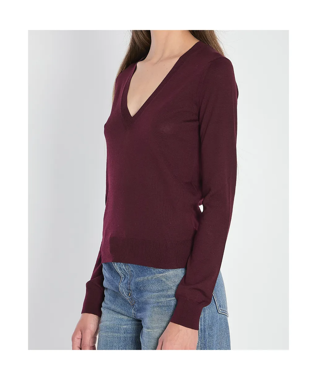 Saint Laurent V-Neck Loose-Fit Jumper