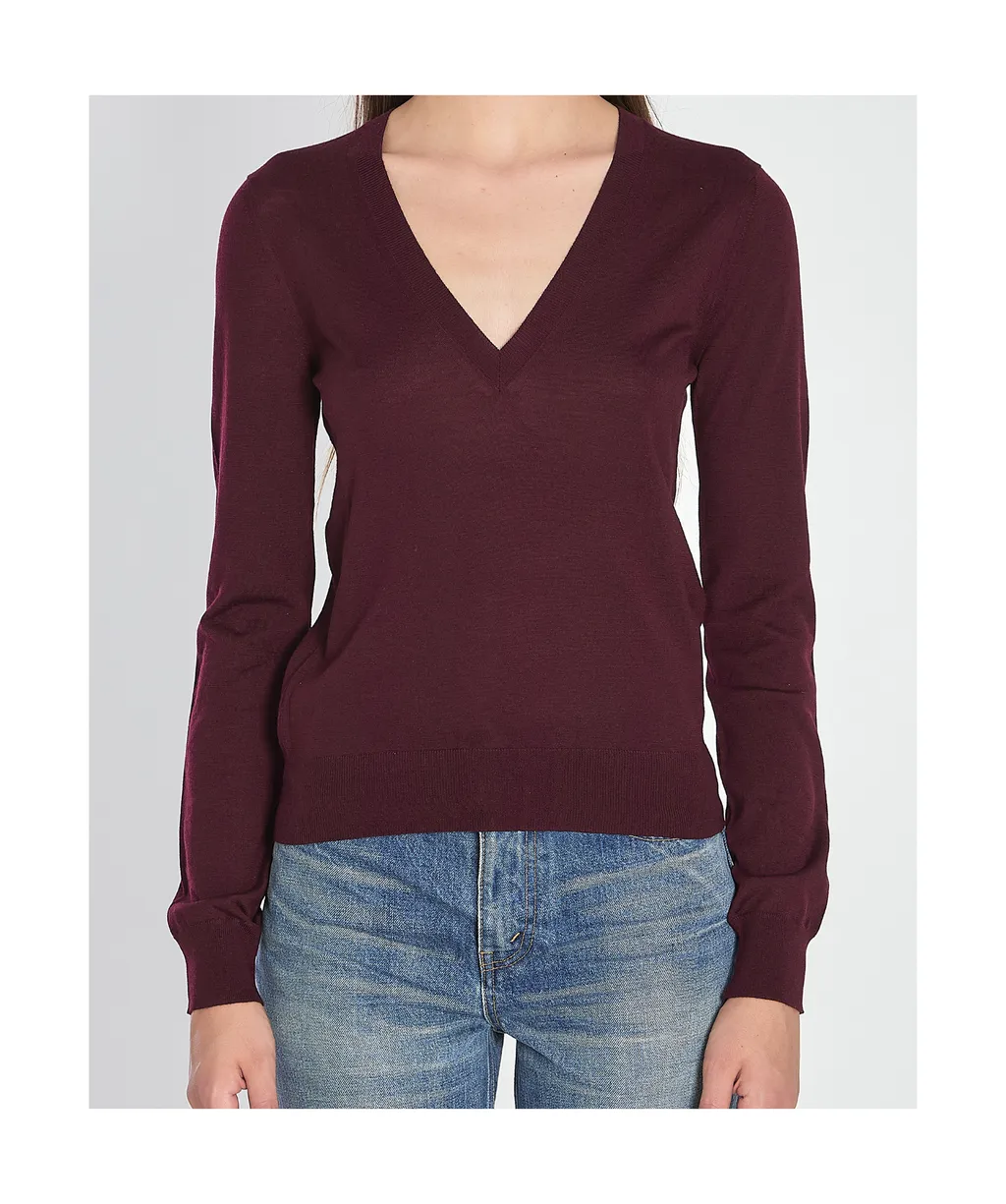 Saint Laurent V-Neck Loose-Fit Jumper