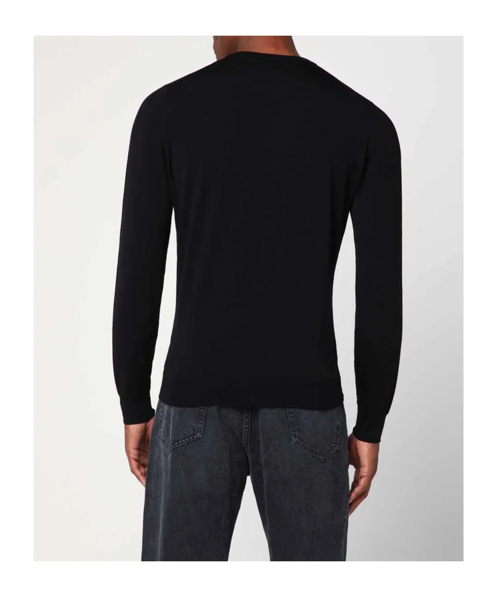 Round-Neck Long-Sleeve Sweater