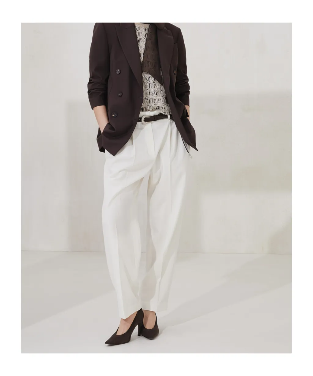 Brunello Cucinelli Monili Detailed Tailored Trousers