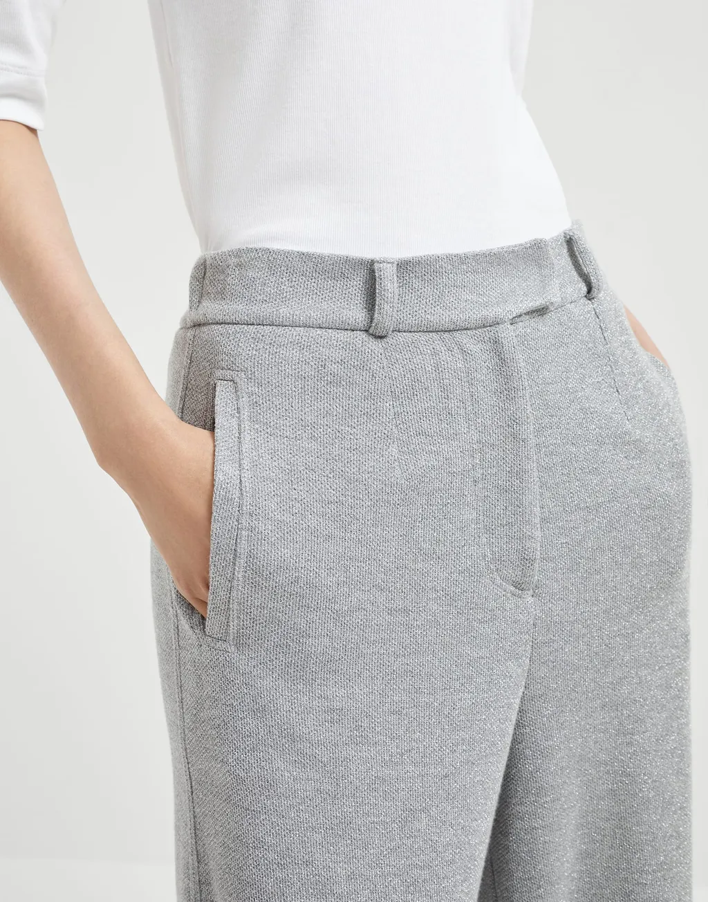 Brunello Cucinelli Wide-Leg Jersey Trousers