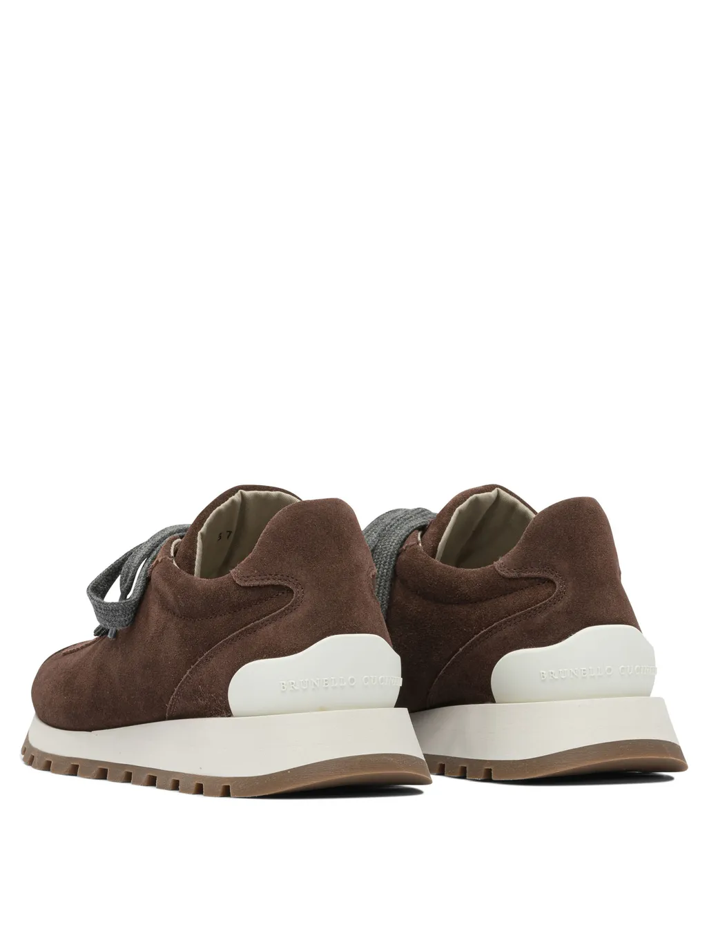 Brunello Cucinelli Round-Toe Lace-Up Trainers