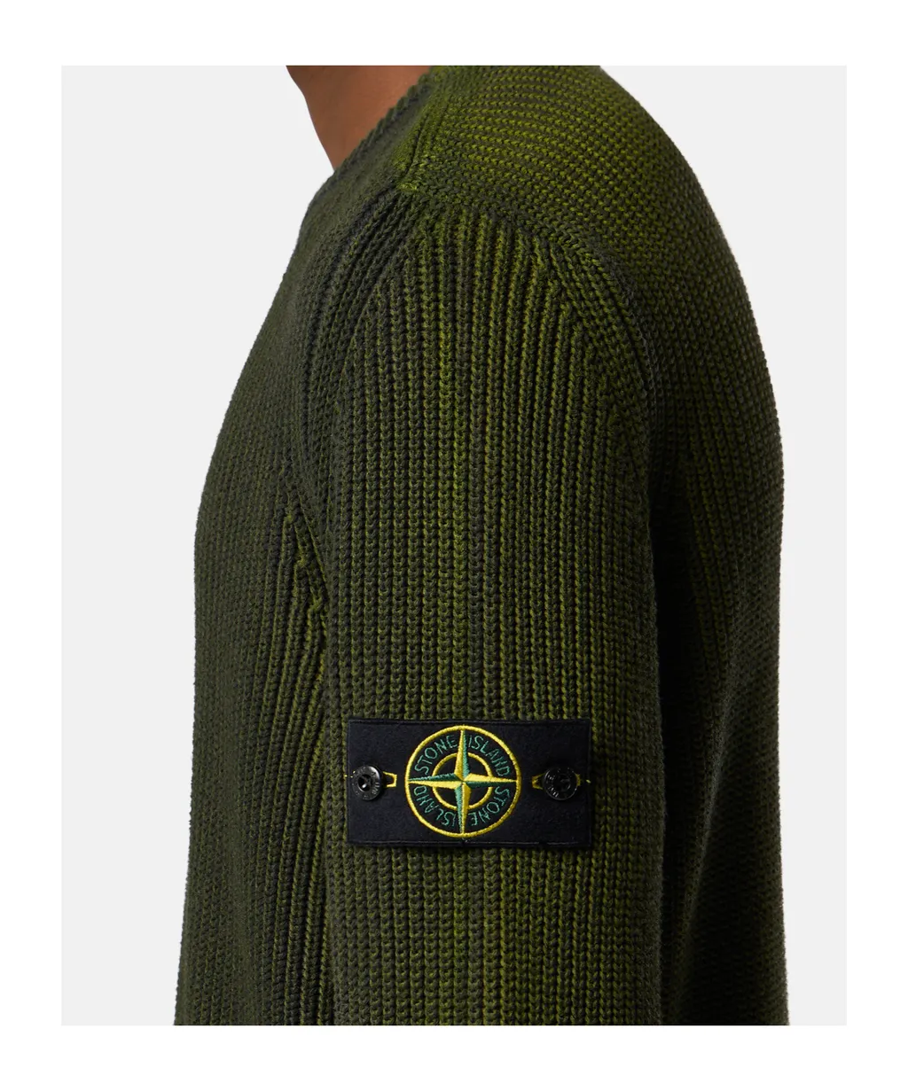Stone Island Logo Patch Knitted Jumper