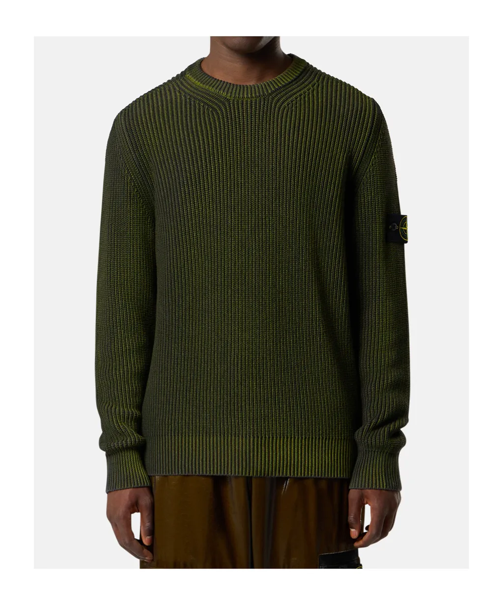 Stone Island Logo Patch Knitted Jumper