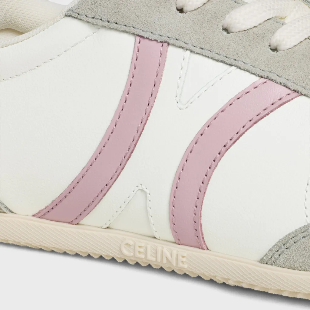 Celine Jogger Low Lace-Up Sneaker In Calfskin & Suede Calfskin