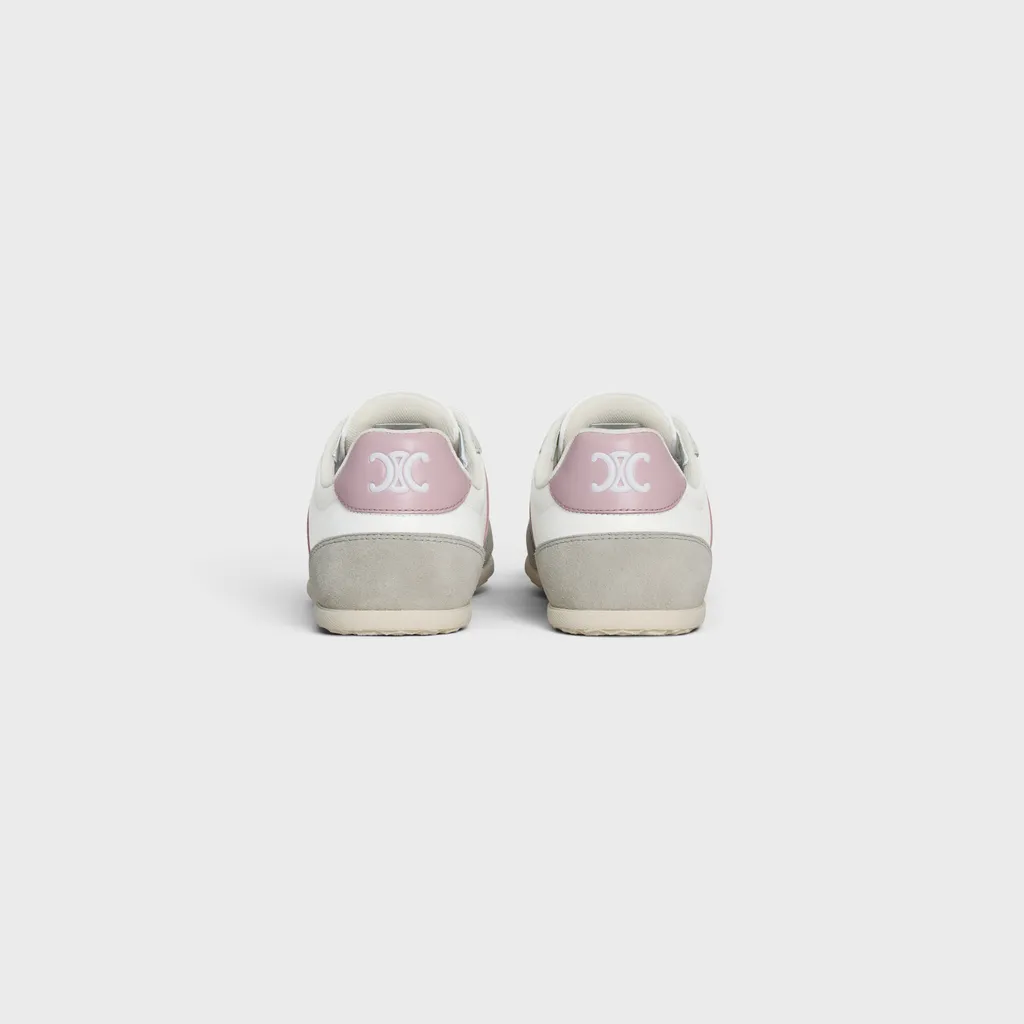 Celine Jogger Low Lace-Up Sneaker In Calfskin & Suede Calfskin