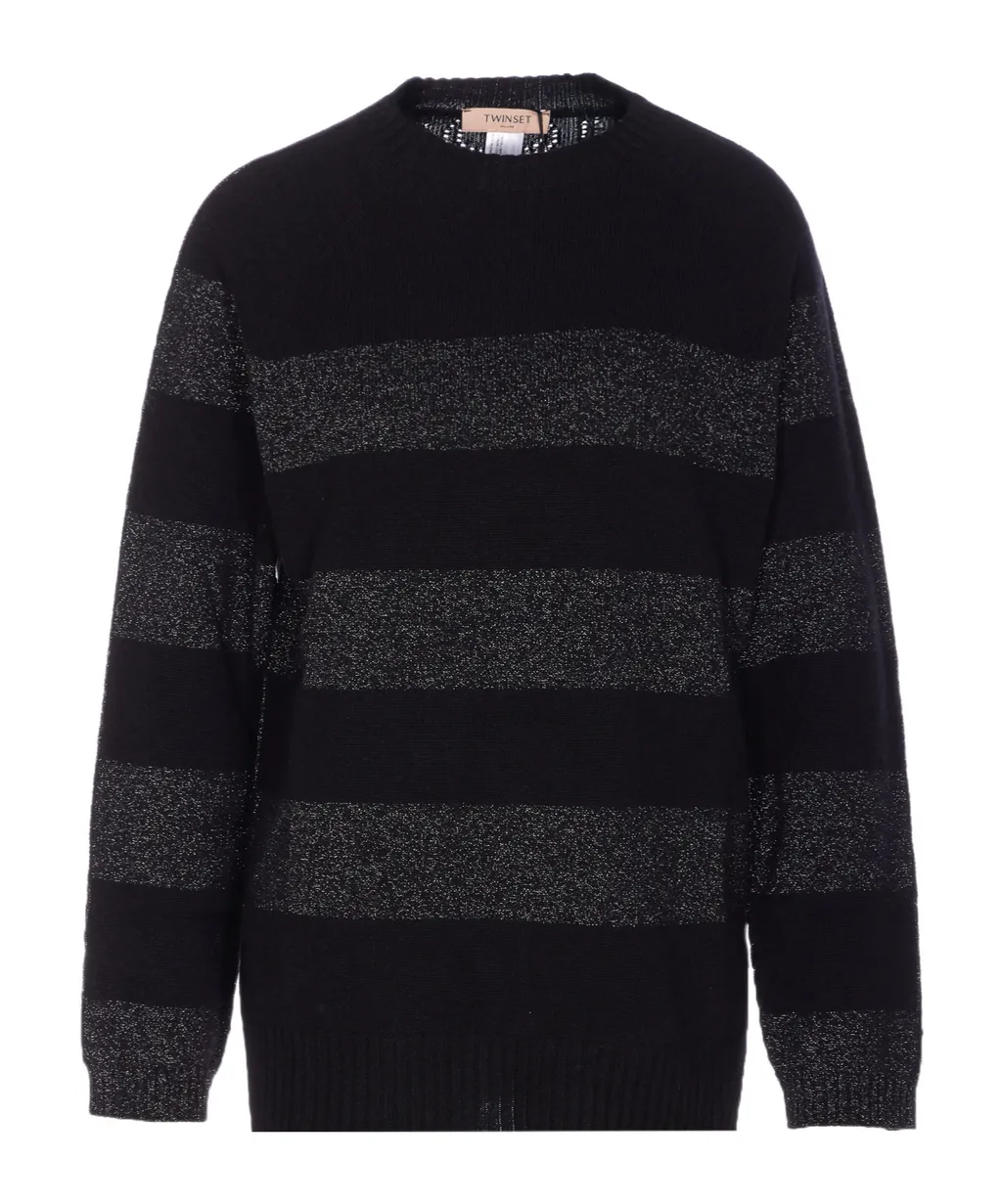Twinset Striped Crewneck Sweater