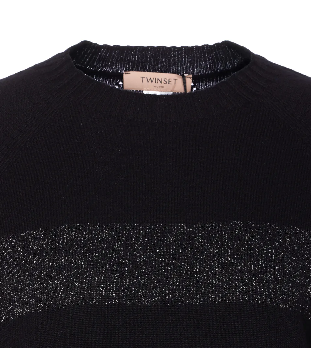 Twinset Striped Crewneck Sweater