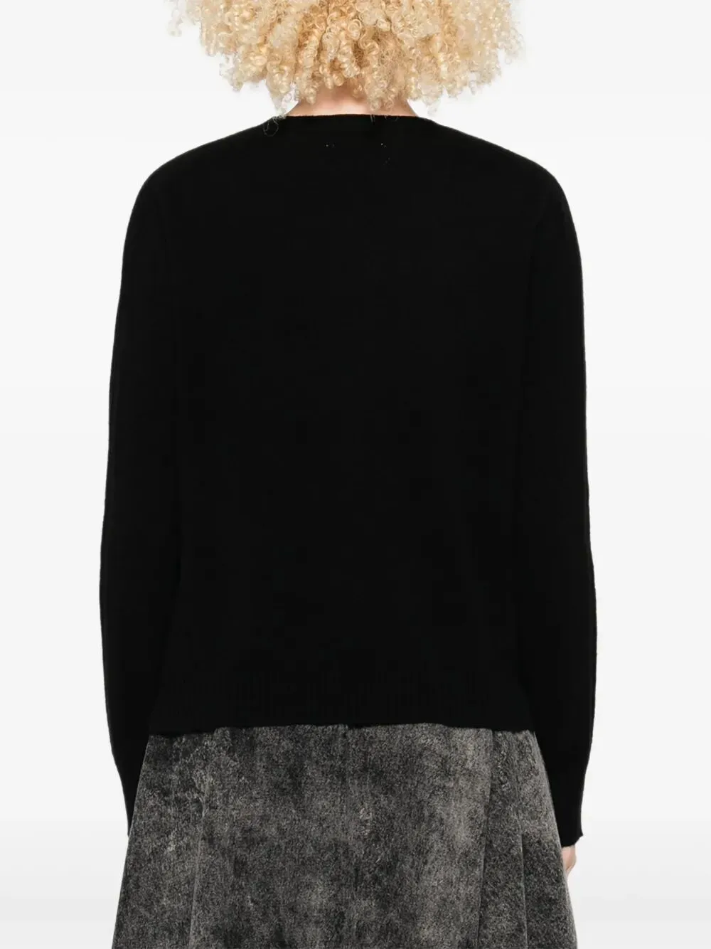 Round-Neck Cashmere-Wool Sweater