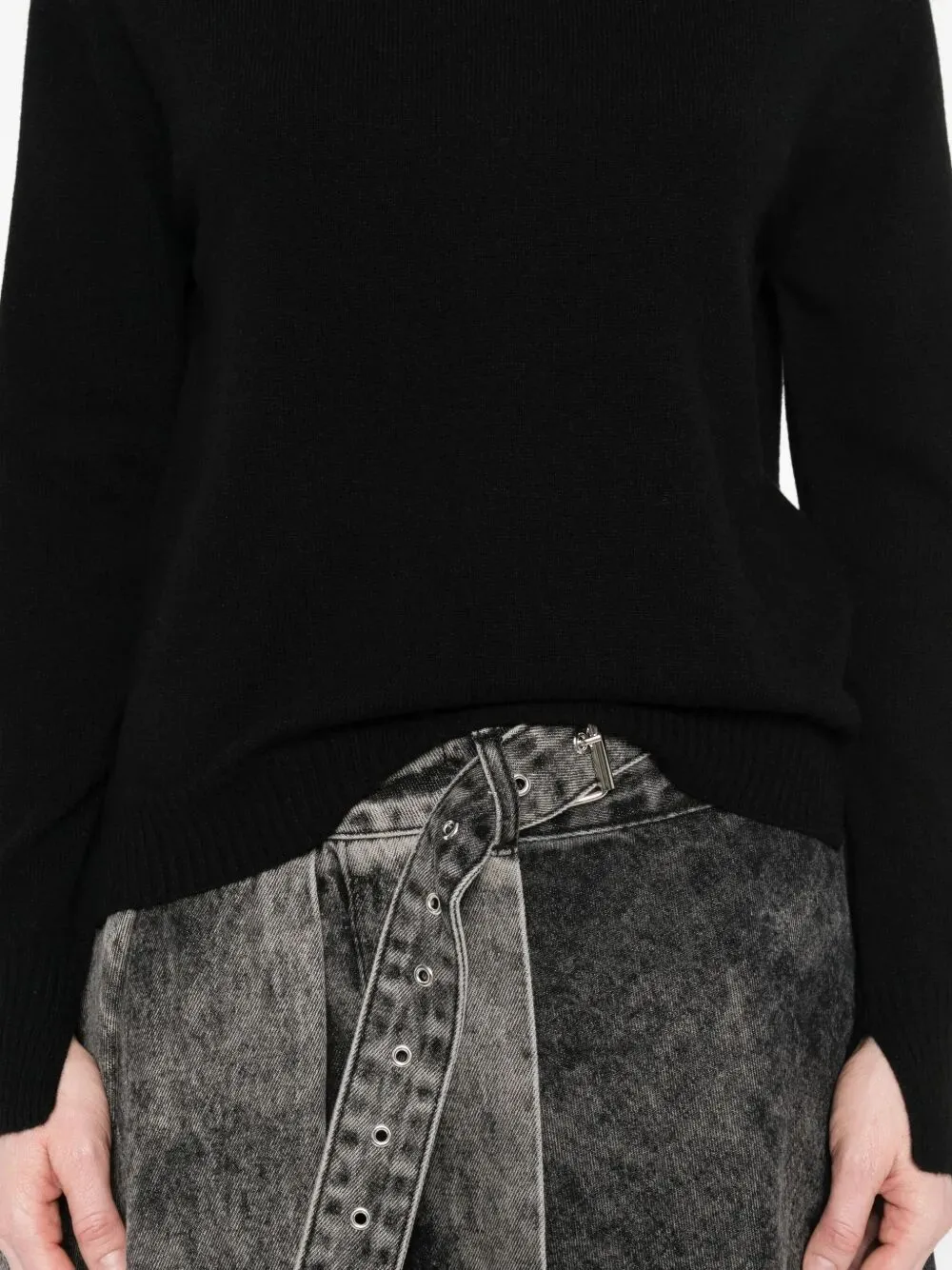 Round-Neck Cashmere-Wool Sweater