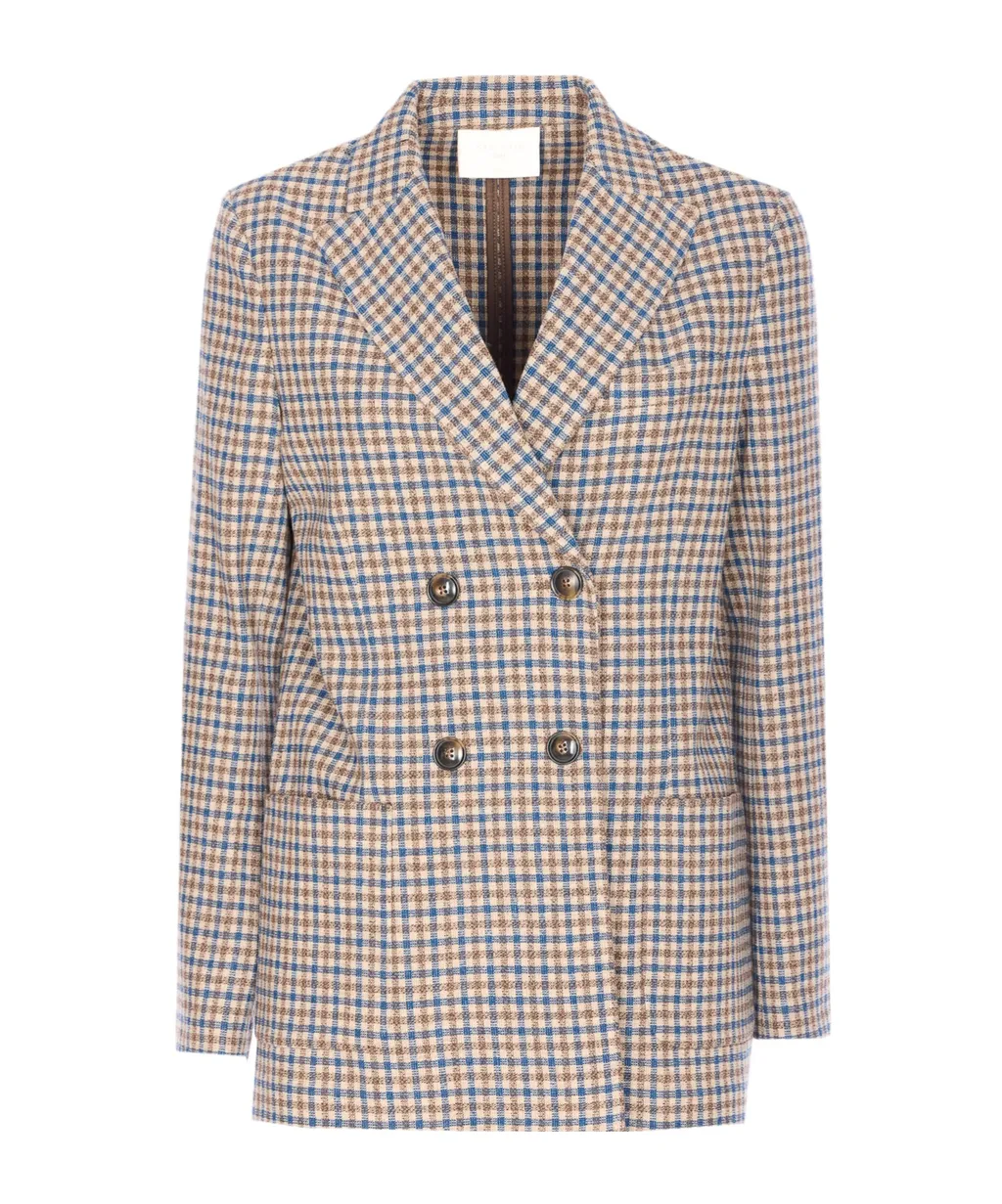 Circolo 1901 Double-Breasted Check Jacket