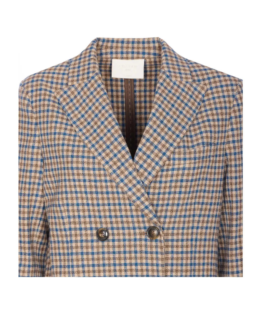 Circolo 1901 Double-Breasted Check Jacket