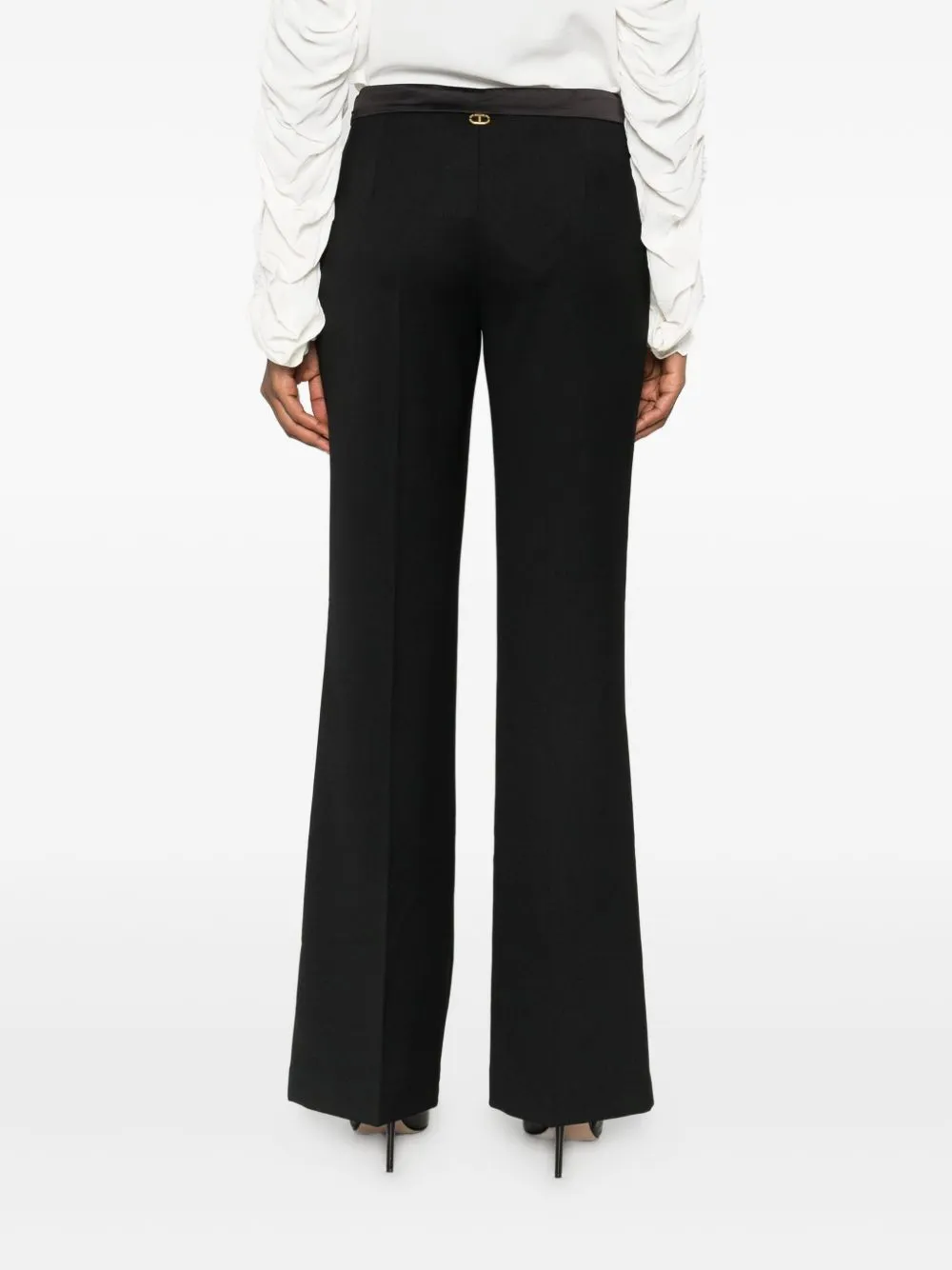 Twinset Satin Detail Flared Pants