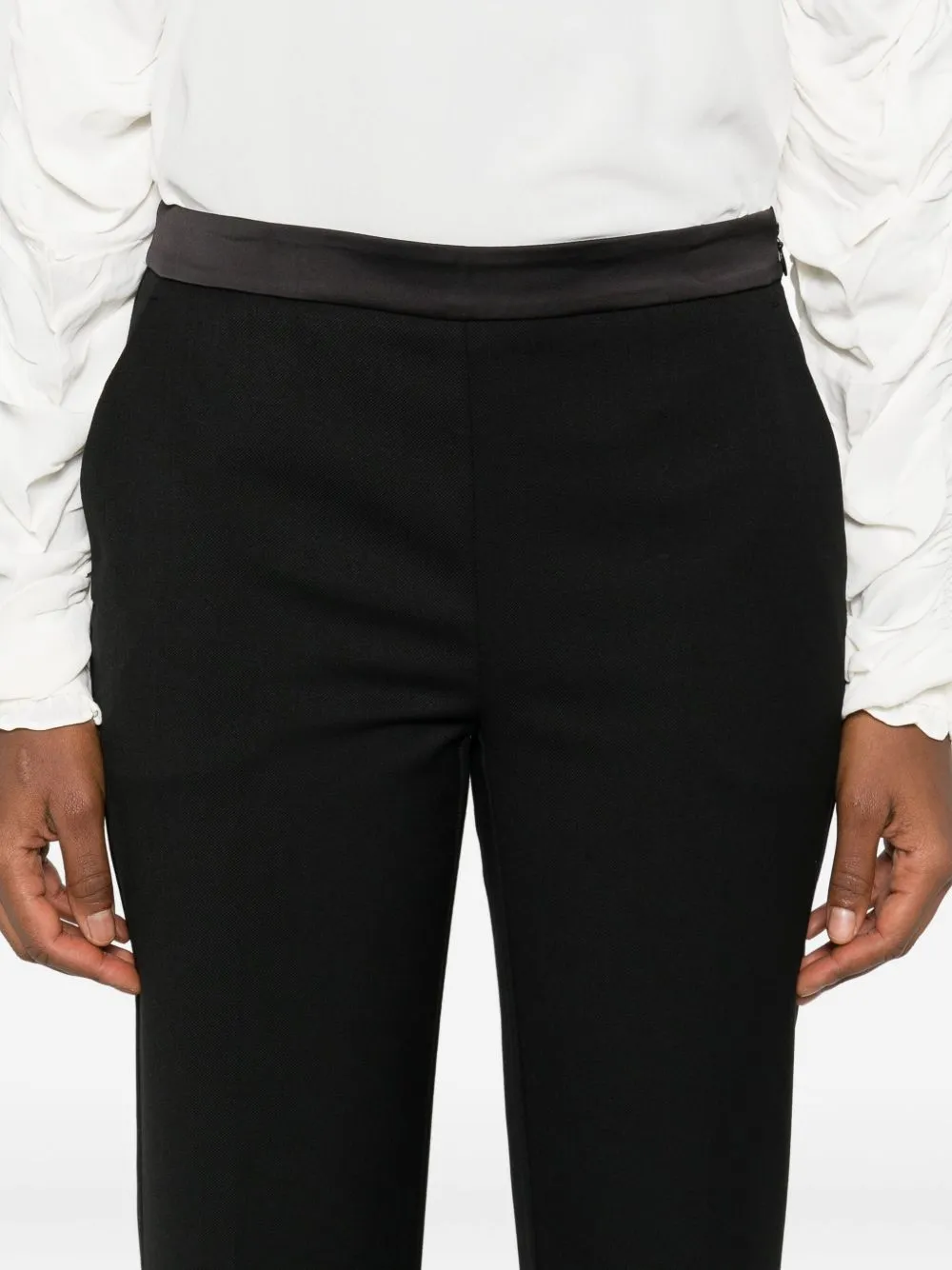 Twinset Satin Detail Flared Pants