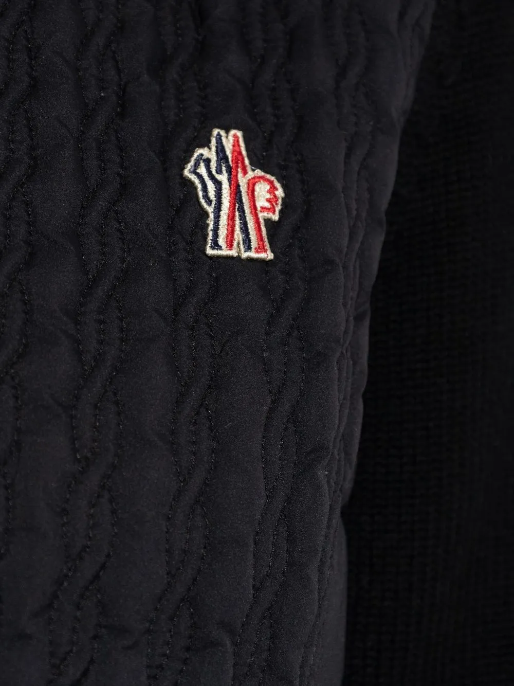 Moncler Grenoble High Neck Quilted Cardigan