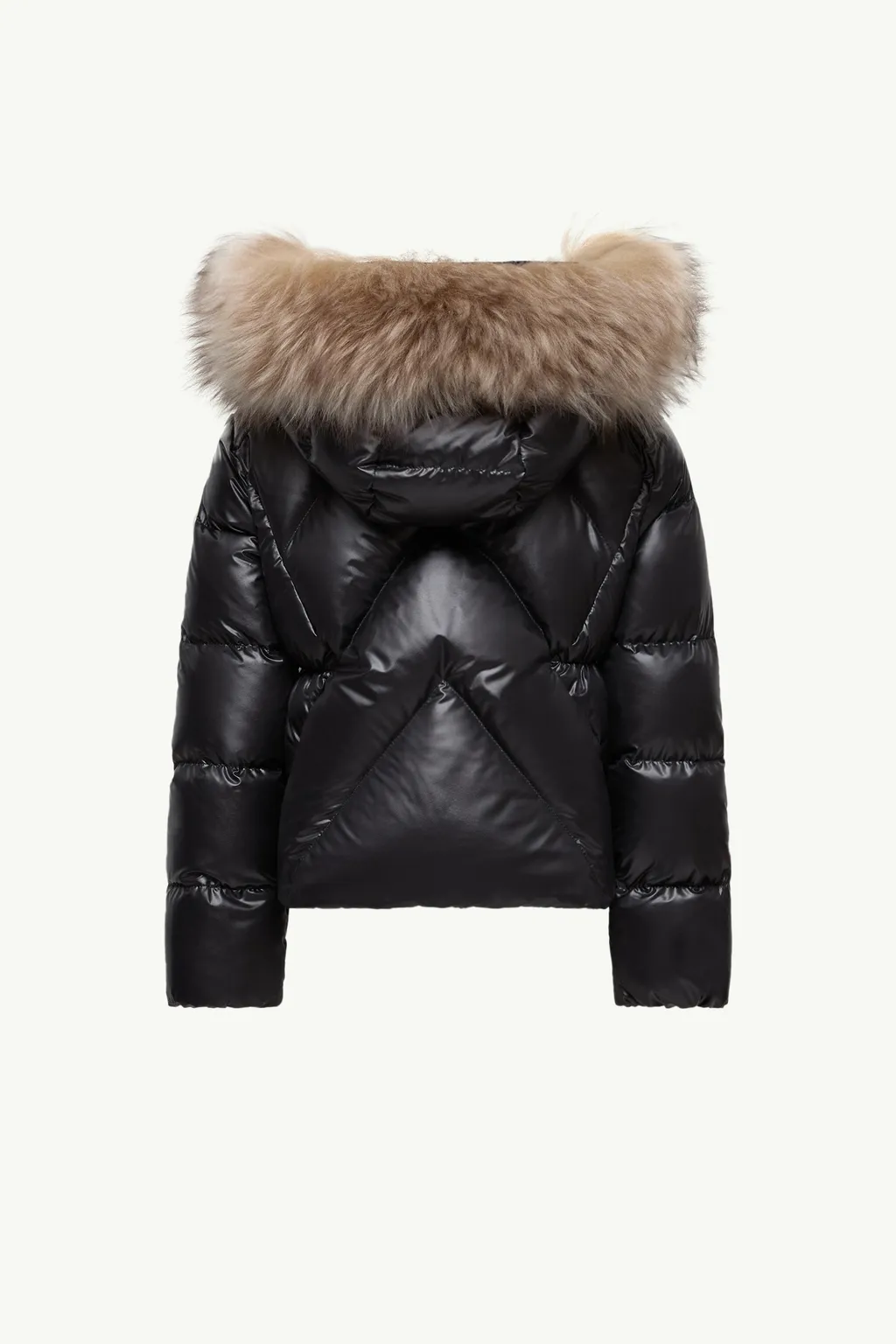 Moncler Enfant Shearling Detailed Down Jacket